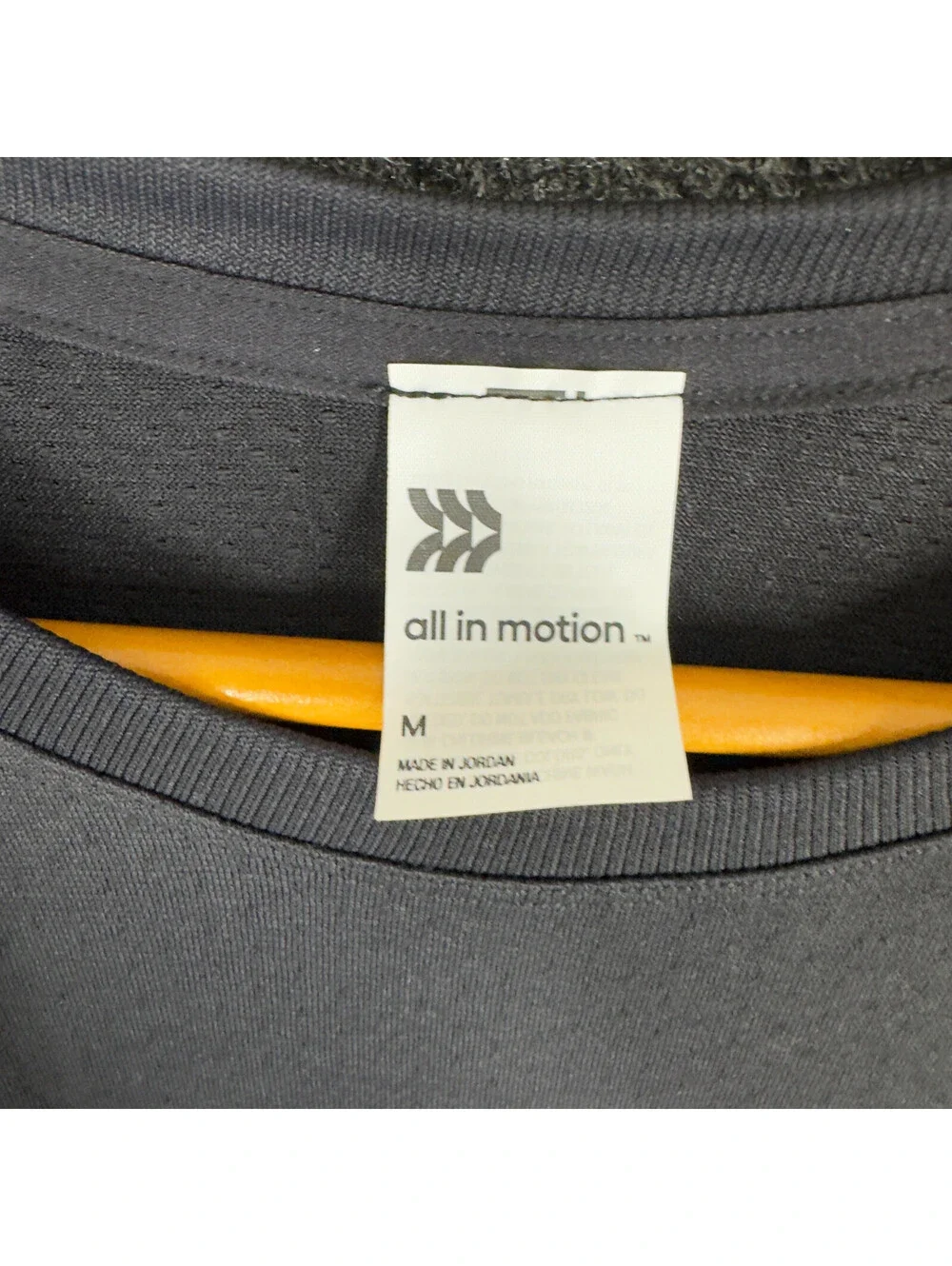 New All In Motion T-Shirt Men M Medium Black Short Sleeve Crew Neck Casual